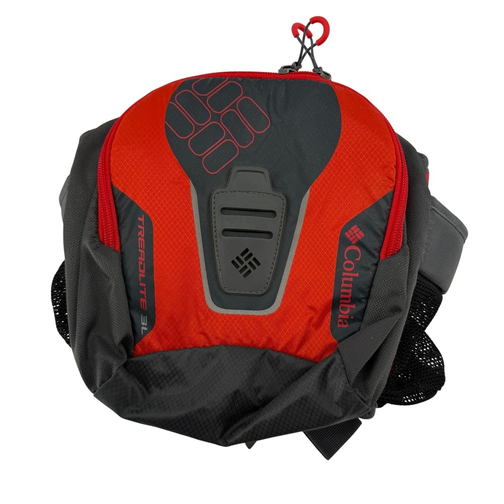 Columbia Treadlite 3L Waist Pack Hiking Fanny Pack Red Black Bottle Holder Adj
